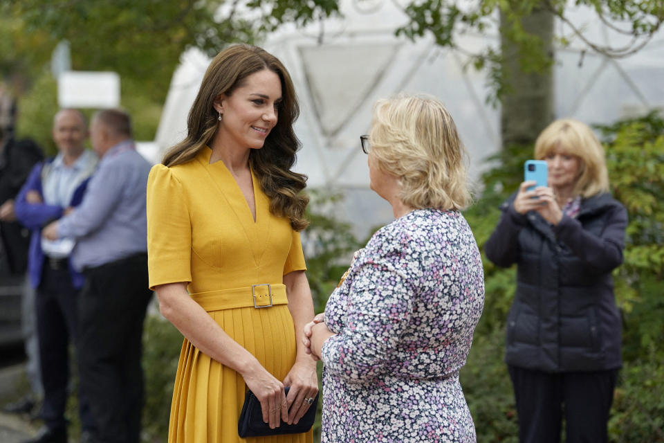 Kate Middleton à son arrivée à la maternité