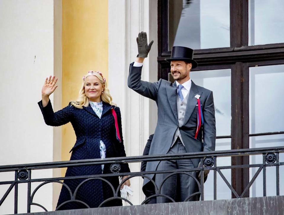 Norwegian royal family on national day
