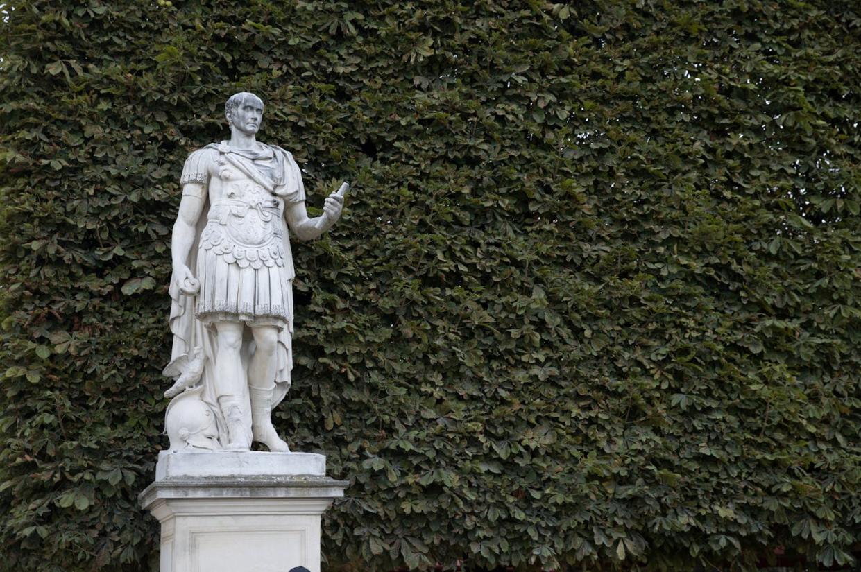 Julius Caesar was the first tyrant of Rome, after which Rome was never again free. <a href="https://www.gettyimages.com/detail/news-photo/julius-caesar-statue-in-the-jardin-des-tuileries-on-august-news-photo/1491167872" rel="nofollow noopener" target="_blank" data-ylk="slk:Steve Christo/Corbis via Getty Images;elm:context_link;itc:0;sec:content-canvas" class="link ">Steve Christo/Corbis via Getty Images</a>