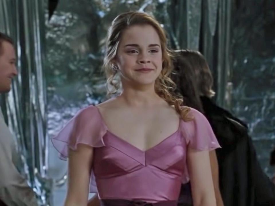 hermione granger at the yule ball in harry potter and the goblet of fire