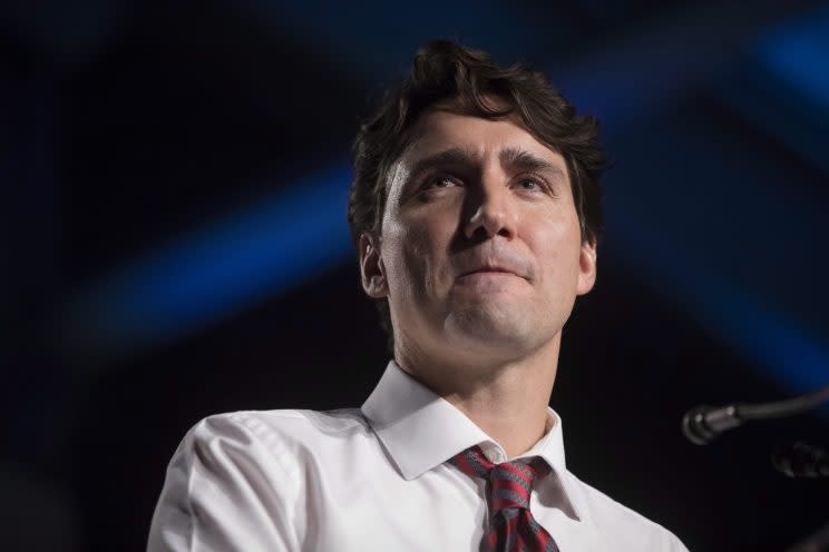 Prime Minister Justin Trudeau speaks at an event on Dec. 2. Photo from The Canadian Press