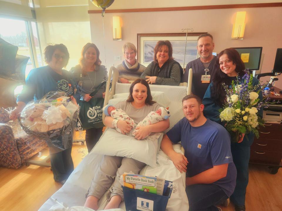The Bellevue Hospital’s Family Birthing Center welcomed twin boys as the hospital’s first babies born in 2024. Austin Randal Hossler and Logan Joseph Hossler are the sons of Taylor and Sam Hossler of Fremont. The twins were born on Jan. 4.