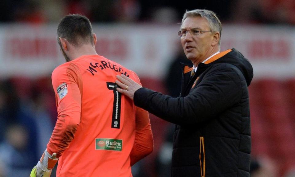 Nigel Adkins in February 2018, during his time as Hull’s manager.