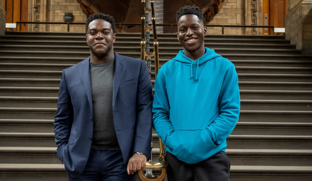 Sam Richardson and Toheeb Jimoh, how plays Sam — the character inspired by Richardson. - Credit: Colin Hutton