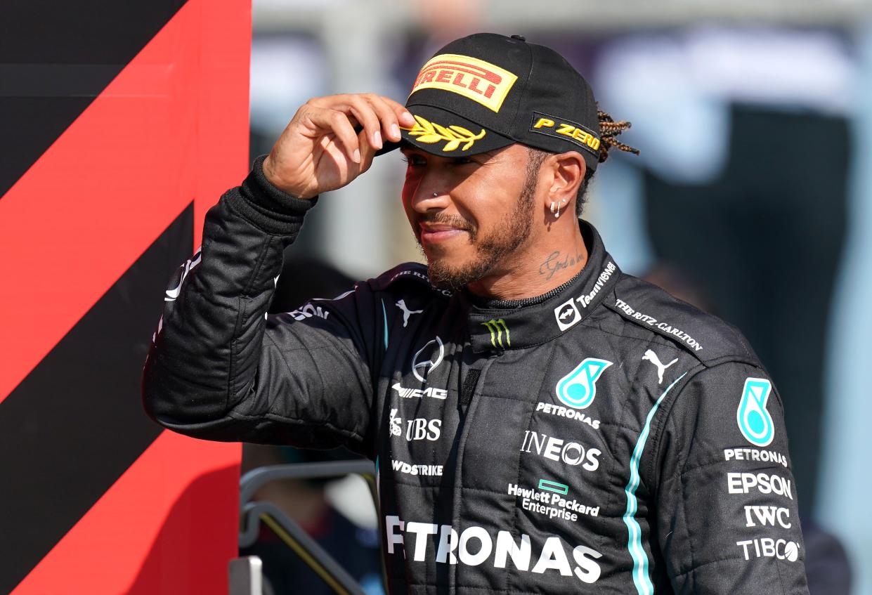 Lewis Hamilton topped final practice (Tim Goode/PA) (PA Wire)