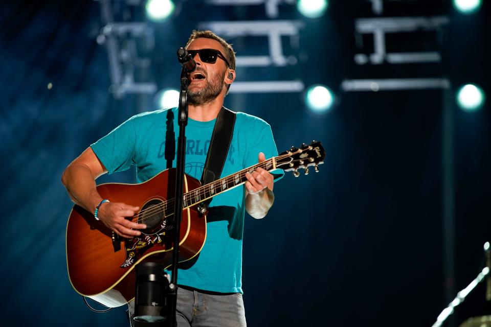 Eric Church (pictured here performing during CMA Fest at Nissan Stadium on Saturday, June 10, 2023, in Nashville, Tennessee) will play MidFlorida Credit Union Amphitheatre on Sept. 30.