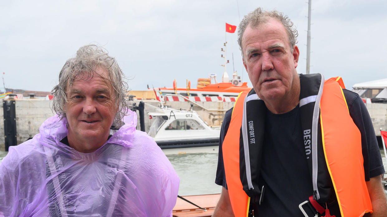 James May and Jeremy Clarkson on The Grand Tour. (Prime Video)