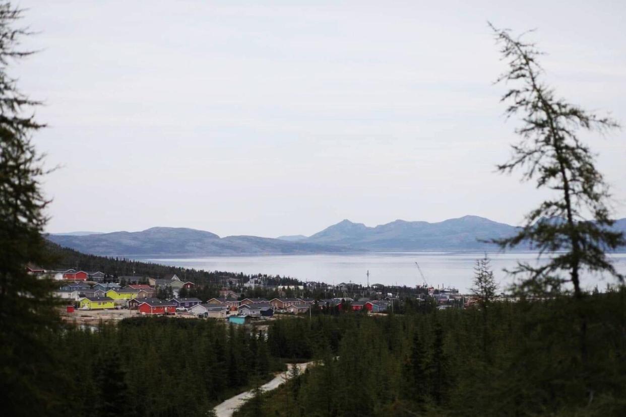 Nunatsiavut officials are testing water and fish samples after a fuel spill in the Nain harbour.  (Heidi Atter/CBC - image credit)