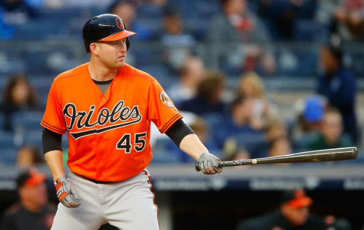 Mark Trumbo has lowered his demands, but the Orioles aren't biting. (Getty Images/Jim McIsaac)