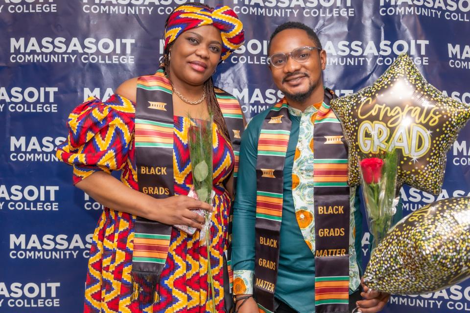 Students, faculty and staff at Massasoit Community College's event Lift Every Voice: Black Graduating Student Recognition Ceremony held on May 22 in Brockton.