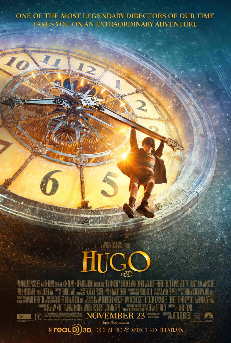 HUGO, US teaser poster art, Asa Butterfield, 2011. ©Paramount Pictures/Courtesy Everett Collection