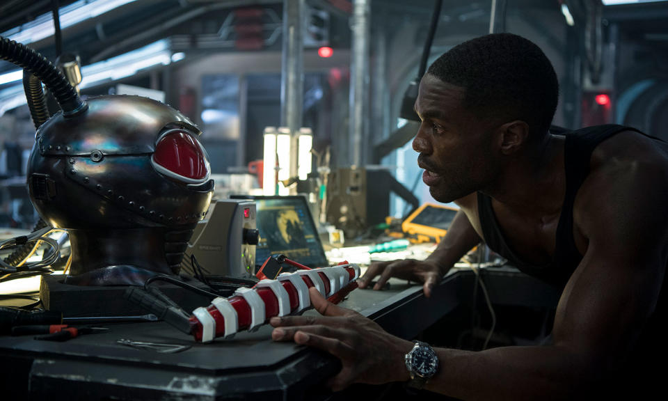 Yahya Abdul-Mateen II becomes Black Manta in Aquaman (Warner Bros.)