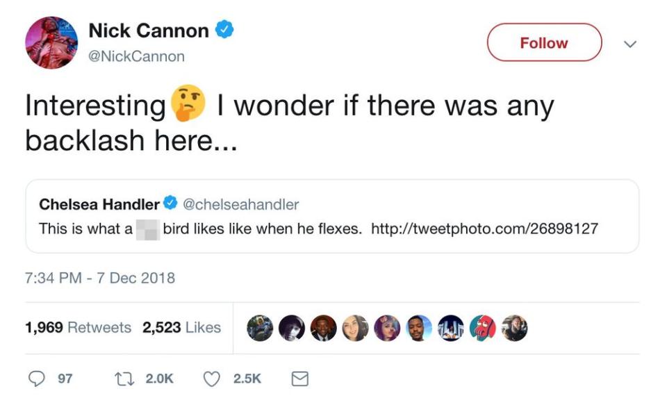 Nick Cannon Posts Old Homophobic Tweets from Female Comedians