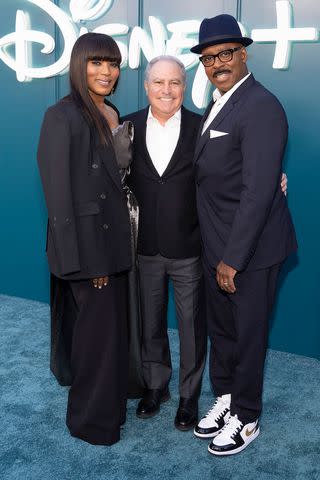 <p>Frank Micelotta/Disney via Getty</p> Angela Bassett, Alan Bergman, and Courtney B. Vance