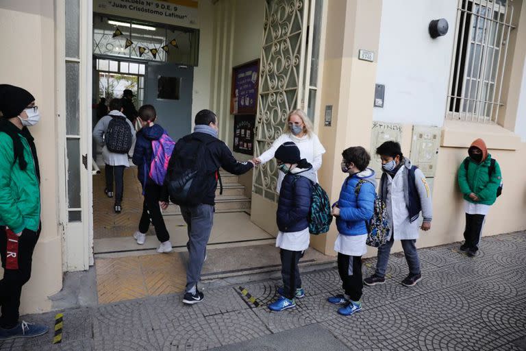 Vuelta a la presencialidad en las escuelas de CABA. Colegio Juan Crisóstomo Lafinur