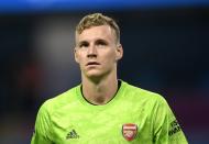 Arsenal goalkeeper Bernd Leno was at fault for Rapid Vienna's goal