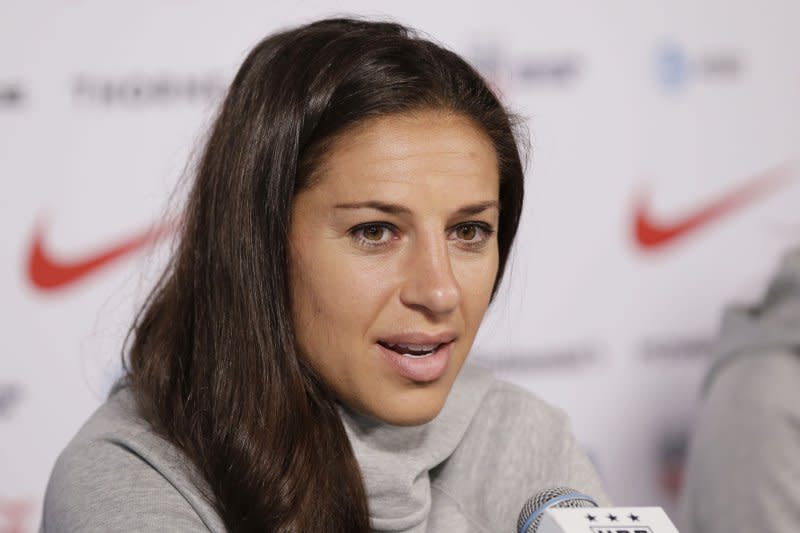 Carli Lloyd retired with 316 international appearances, the second-most in the history of the United States Women's National Team. File Photo by John Angelillo/UPI
