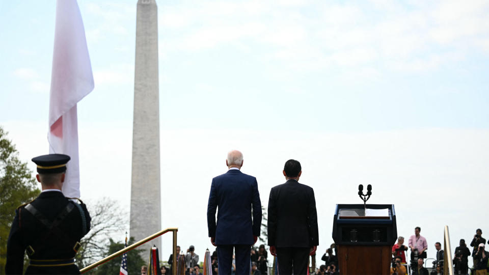 Joe Biden and Fumio Kishida