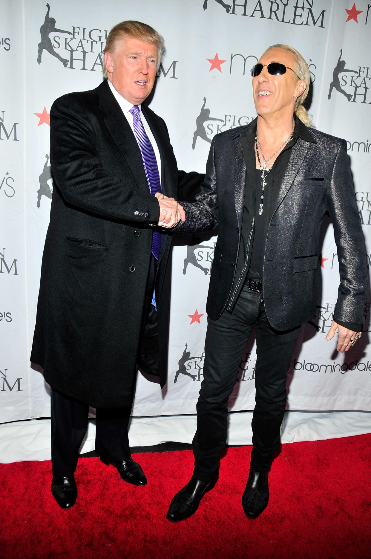 Donald Trump and Dee Snider attend the Skating With the Stars charity gala in 2012. (Photo: Ben Gabbe/Getty Images)