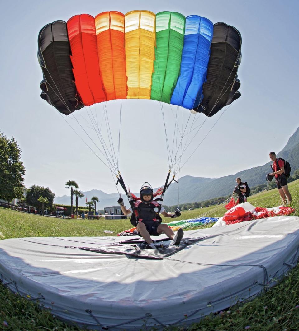 <span class="caption">A soft landing may be out of the Fed’s reach.</span> <span class="attribution"><a class="link " href="https://www.gettyimages.com/detail/photo/skydiver-landed-with-the-parachute-on-the-target-royalty-free-image/568702681" rel="nofollow noopener" target="_blank" data-ylk="slk:Oliver Furrer/Stone Getty Images;elm:context_link;itc:0;sec:content-canvas">Oliver Furrer/Stone Getty Images</a></span>
