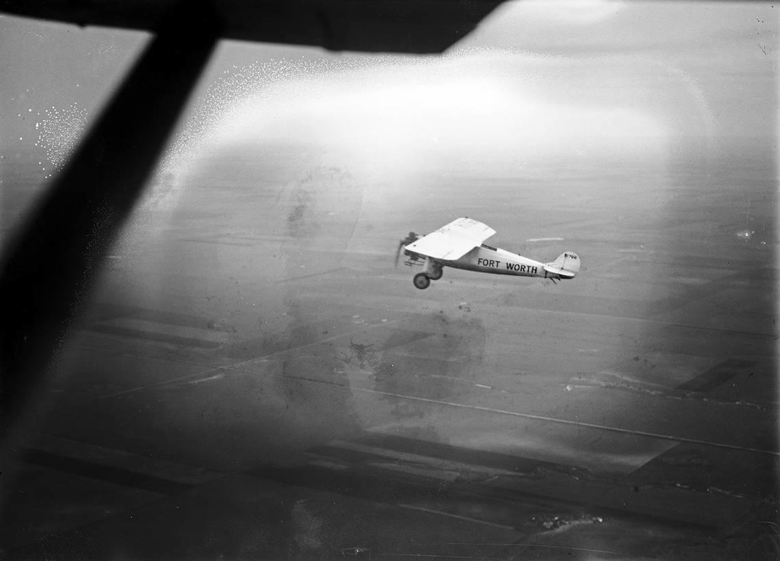 Reg L. Robbins and James Kelly flew a Ryan Monoplane B-1 Brougham named “Fort Worth” during their record-setting endurance flight in 1929.