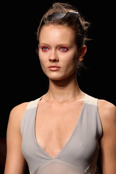 Since Donna Karan’s bold orange eyeshadow back in 2012 the bright hue has been seen on many catwalks numerous times from J.Mendal to Givenchy.