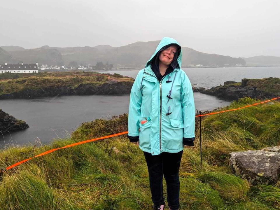 Easdale Island in the rain