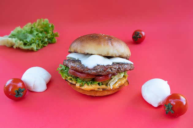 Mozzarella can make a burger a little tougher to eat, but for many, the stretchy texture experience is worth it. 