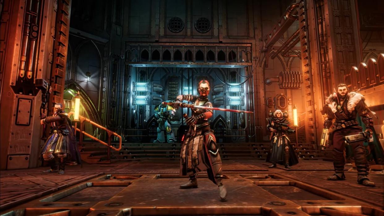  Warhammer 40,000: Rogue Trader DLC reveal trailer screenshot. 