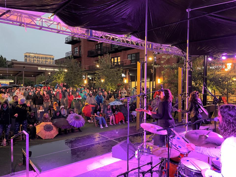 The Crane Wives played their first show in two-and-a-half years just last weekend in Grand Rapids – a jam-packed outdoor concert at downtown’s Studio Park.