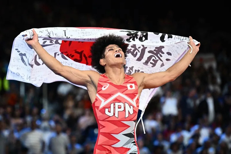 Kotaro Kiyooca de Japón, gana la medalla de oro en Lucha Libre 65 kg masculino, en los Juegos Olimpicos Paris 2024 942af8585a863d2ef9a72e55953017b1