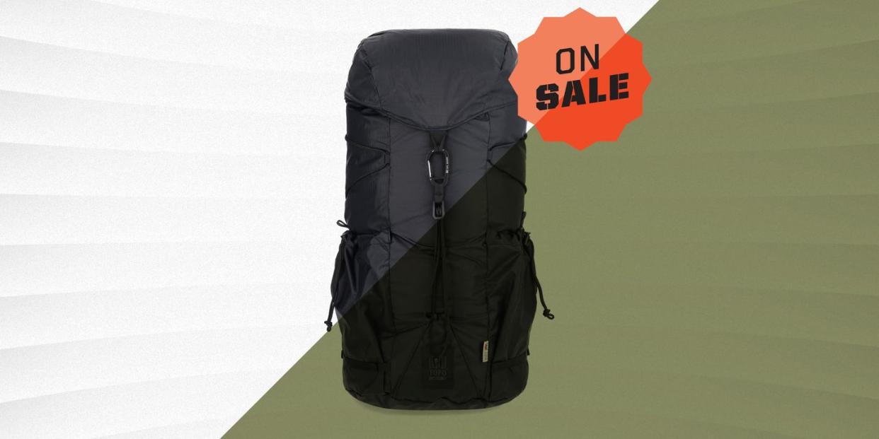 topo designs cinch backpack in black