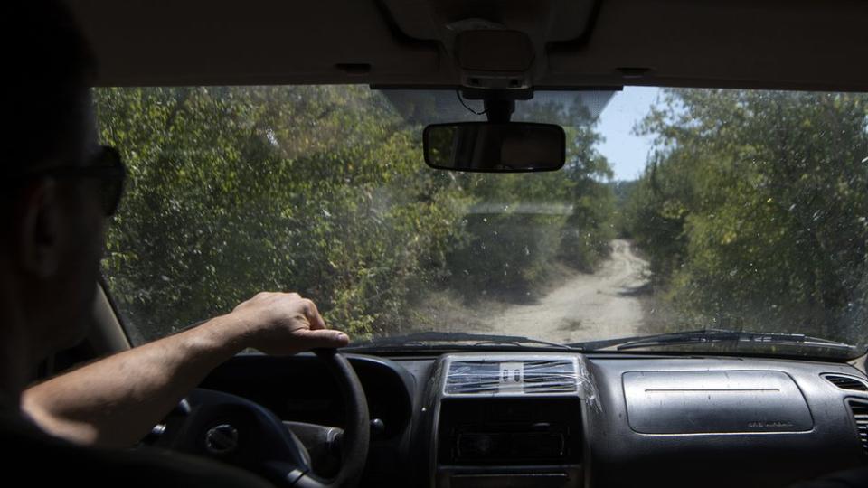 Patrol near the Albanian border