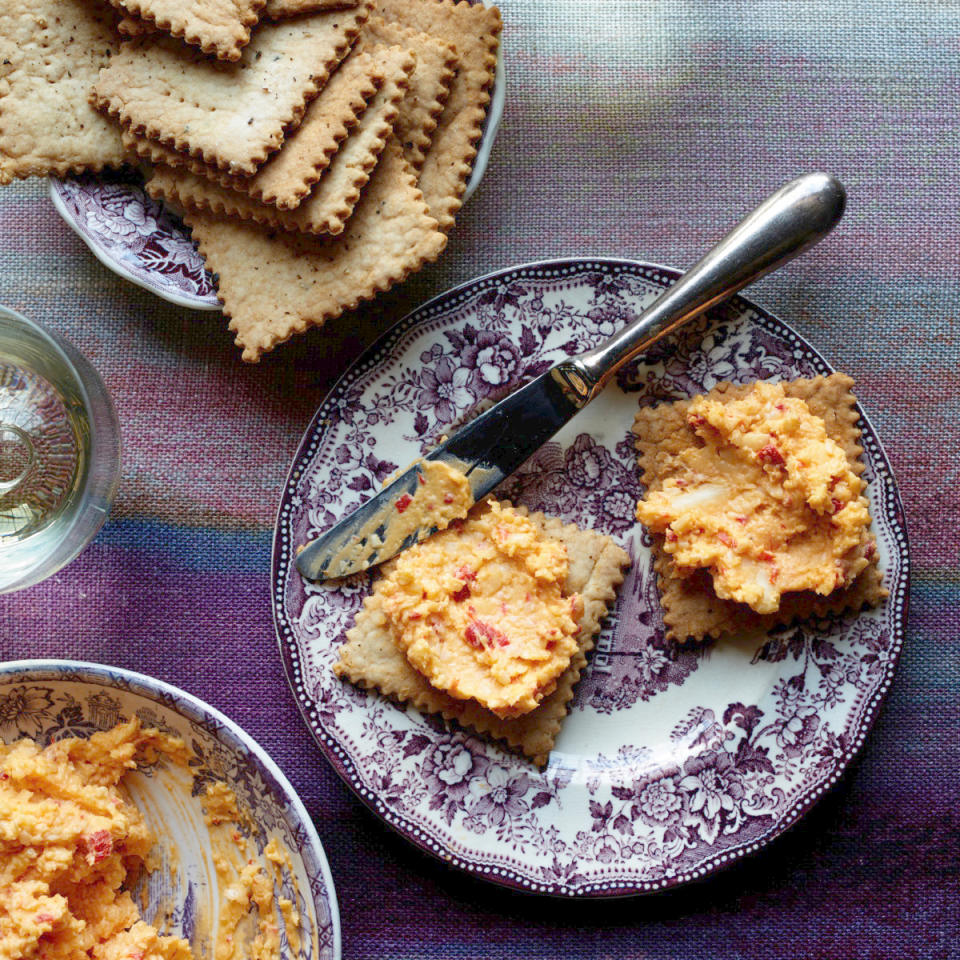 Pimento Cheese with Salt-and-Pepper Butter Crackers