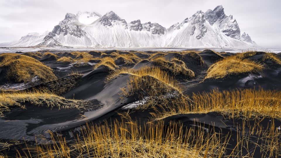 Ivan Pedretti won the planet Earth's landscapes and environments award for this photo taken in Stokksnes, Iceland. - Ivan Pedretti/World Nature Photography Awards