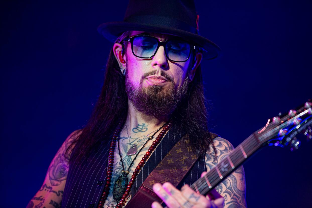 Jane’s Addiction, which features guitarist Dave Navarro, seen here, in its current lineup, will be live in concert at 8 p.m. Friday at the Choctaw Grand Theater at Choctaw Casino in Durant.