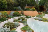 <p><strong>Category: </strong>Show Garden</p><p><strong>Awarded: </strong><strong>Silver-Gilt</strong></p><p>Inspired by the sculptural beauty found in arid landscapes, a sand dune-inspired pavilion provides a calm and contemplative space.</p>