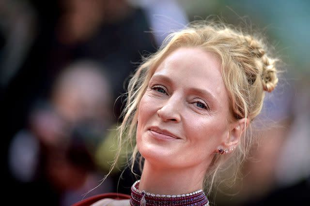 <p>Rocco Spaziani/Archivio Spaziani/Mondadori Portfolio/getty</p> Uma Thurman