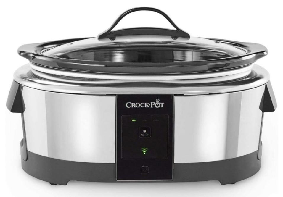 All-Clad Programmable Oval-Shaped Slow Cooker with Black Ceramic