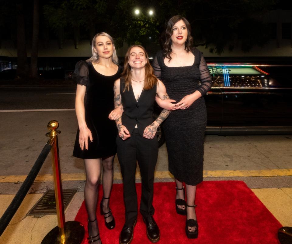 Julien Baker, , Lucy Dacus and Phoebe Bridgers .. at boygenius 'the film' held at El Rey Theatre on March 30, 2023 in Los Angeles, California.