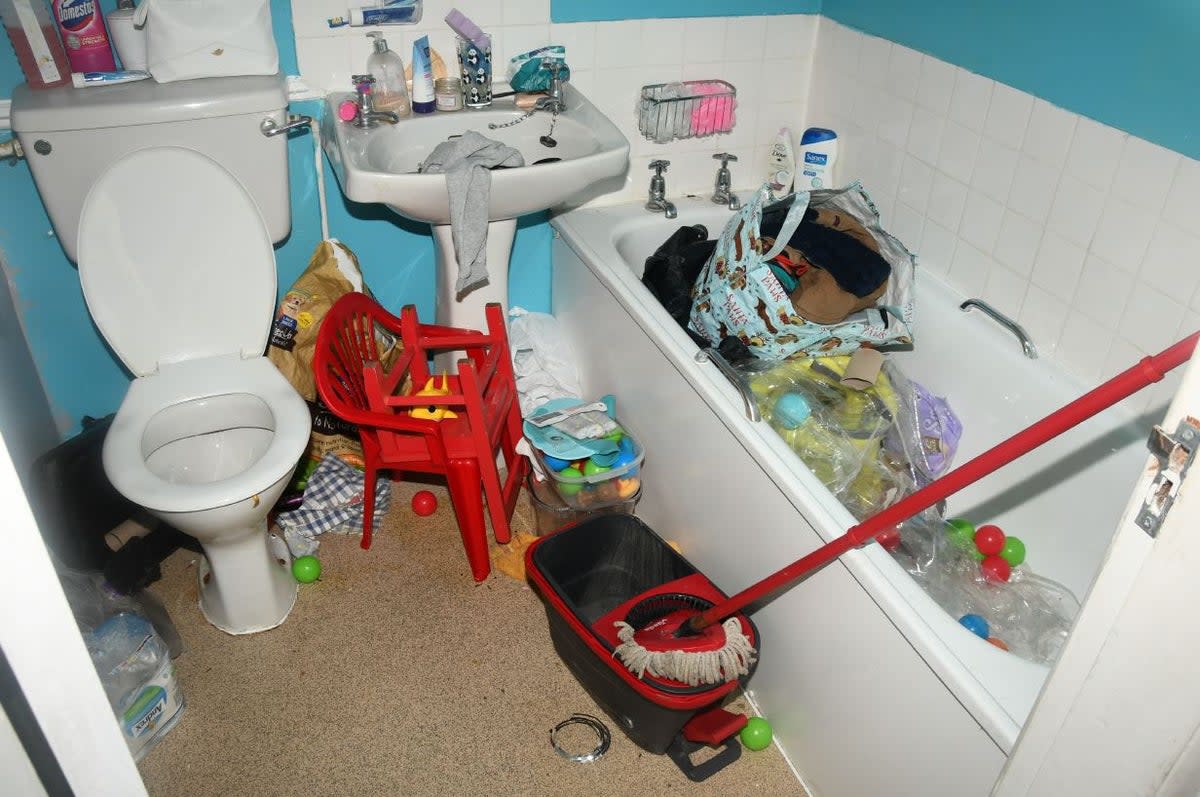 The cluttered bathroom (West Midlands Police)