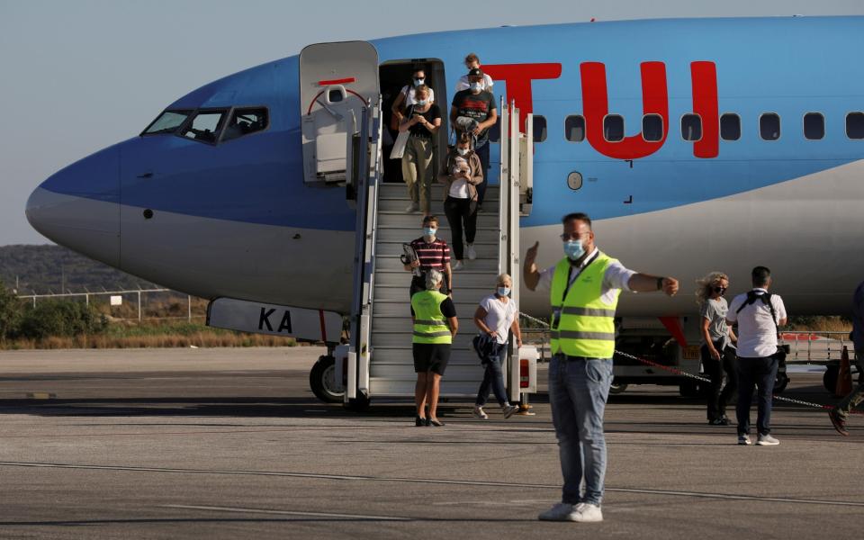 Analysts say summer cancellations could be painful as Tui's net debt now stands at €7.2bn - Alkis Konstantinidis/Reuters