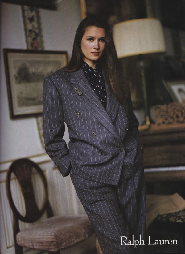 Women’s suiting by Ralph Lauren.