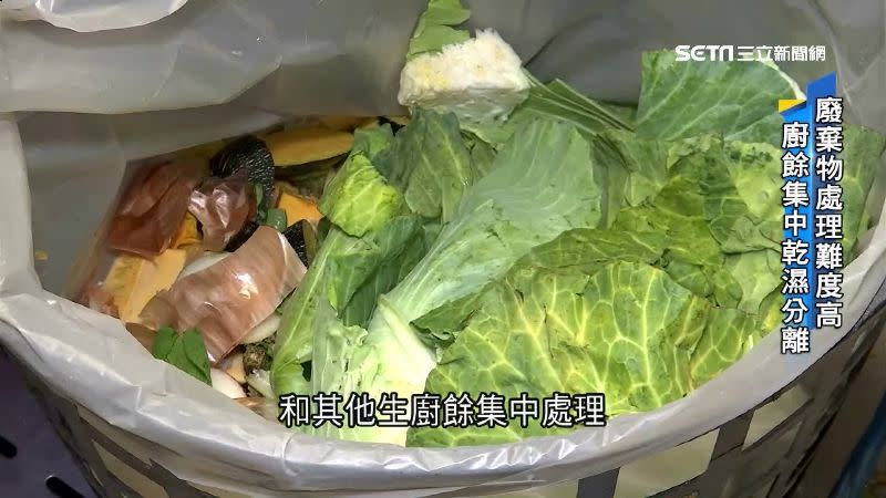 業者將葉菜類和其他生廚餘落實分類、集中處理。