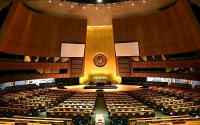 聯合國大會。(圖取自維基百科)