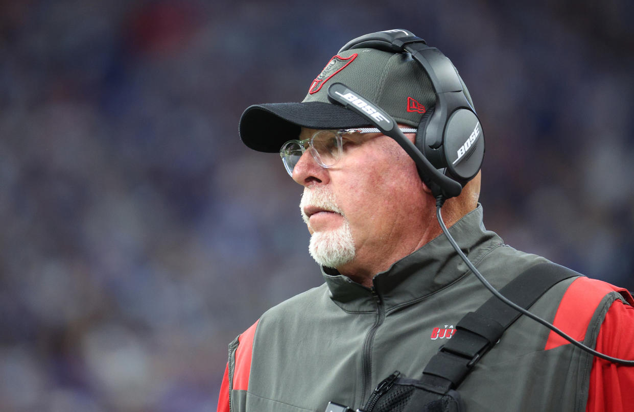 Bruce Arians with the Bucs.
