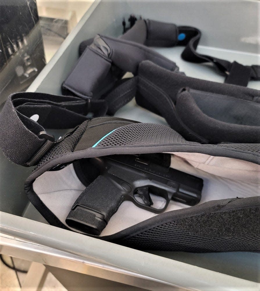 A TSA officer at Frederick Douglass Greater Rochester International Airport in New York reported finding a gun in a medical sling in September.