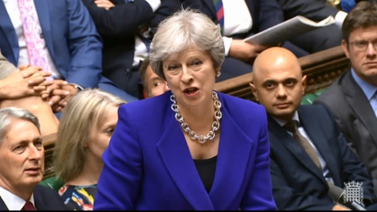 May still faces significant anger from her Conservative party over her plan to follow EU rules in trade on goods after Brexit, which has been called "Brexit in name only"