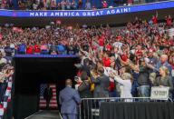 U.S. President Donald Trump holds his first re-election campaign rally in several months in Tulsa, Oklahoma