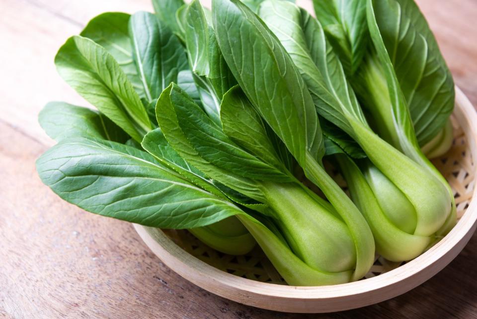 fresh bok choy, organic baby bok choy